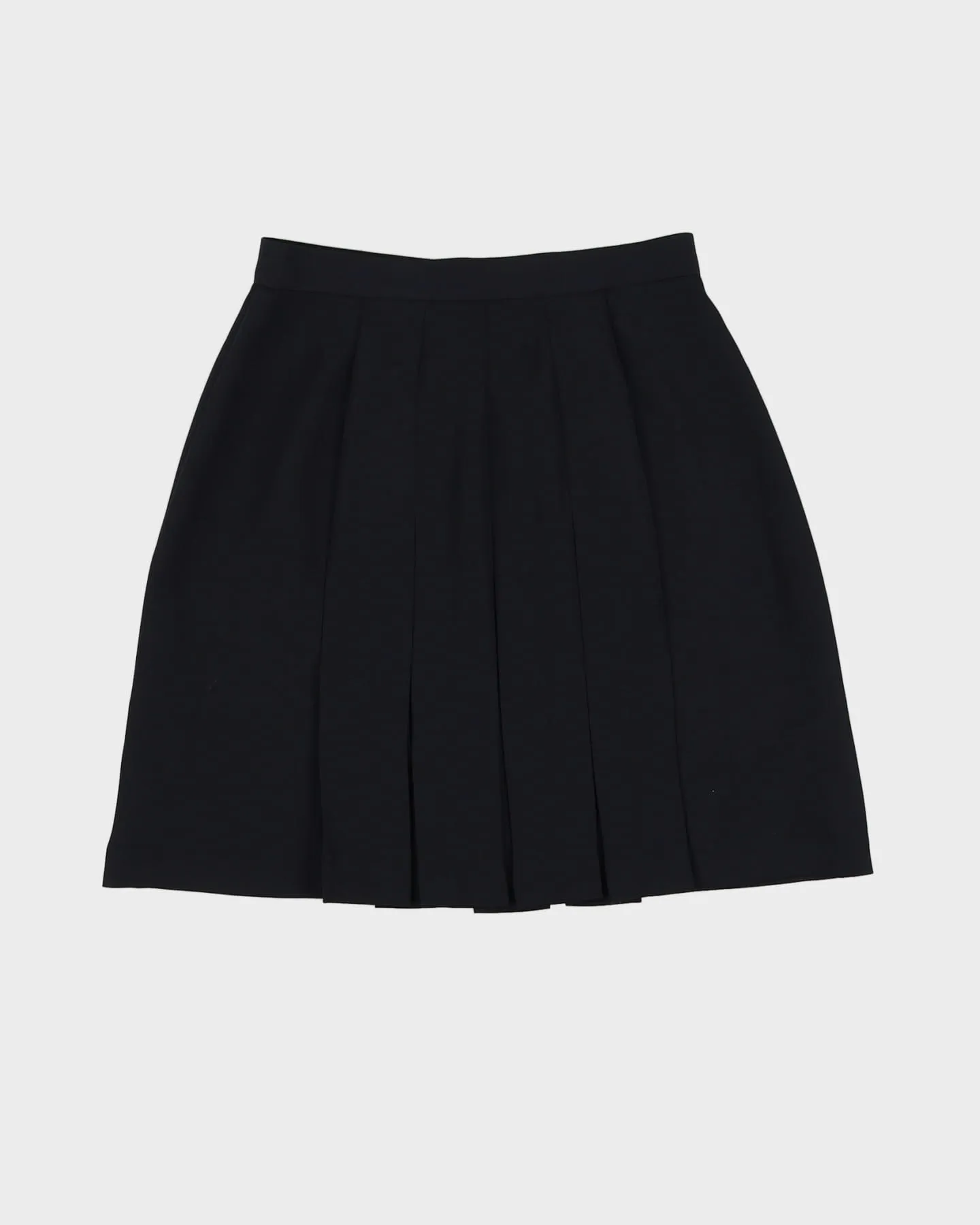 00s Black Pleated Skirt - S