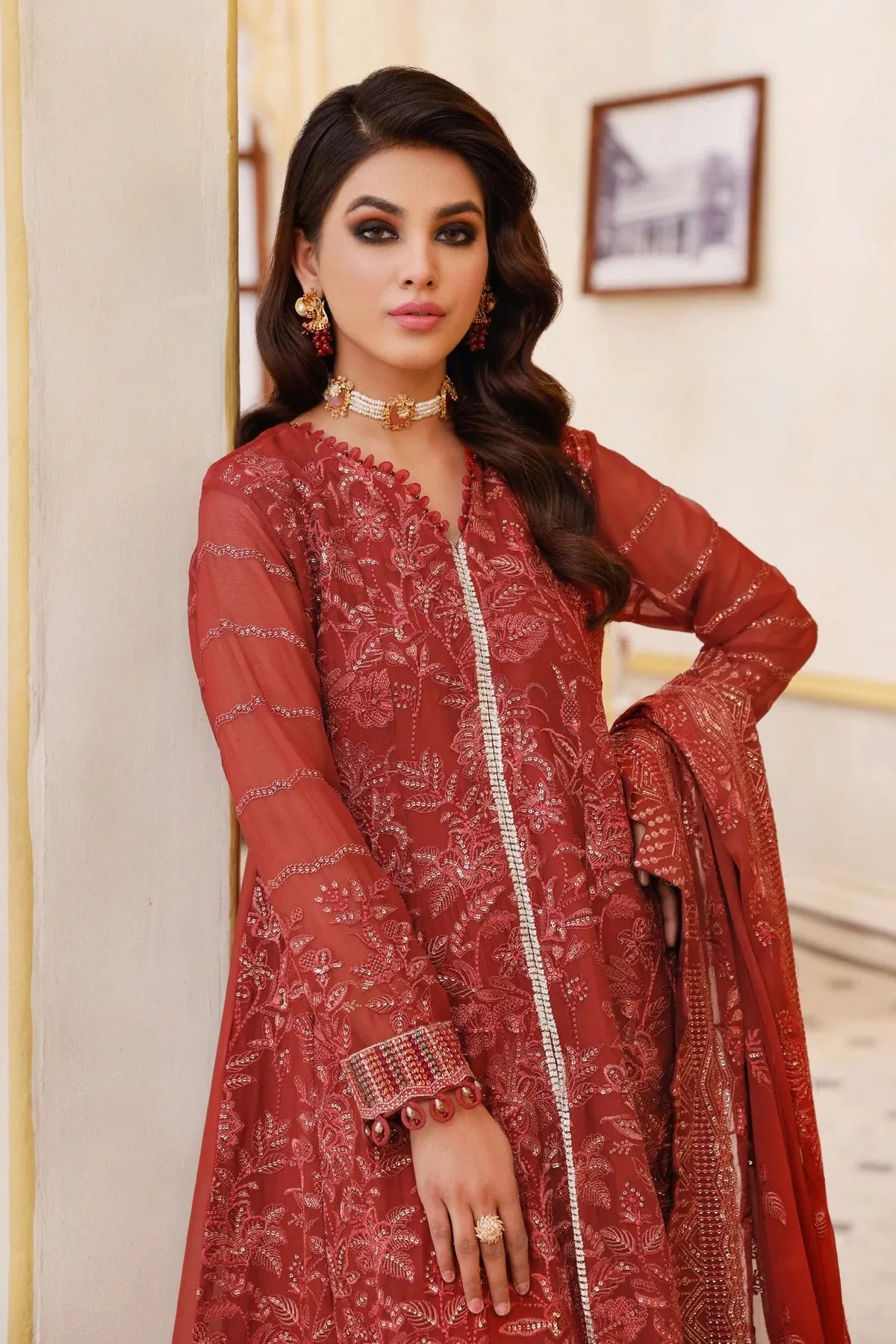 04 Dehleez Pareesia Embroidered Chiffon Collection