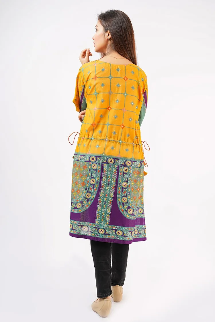 1-PC Kurti Stitched Karandi Suit