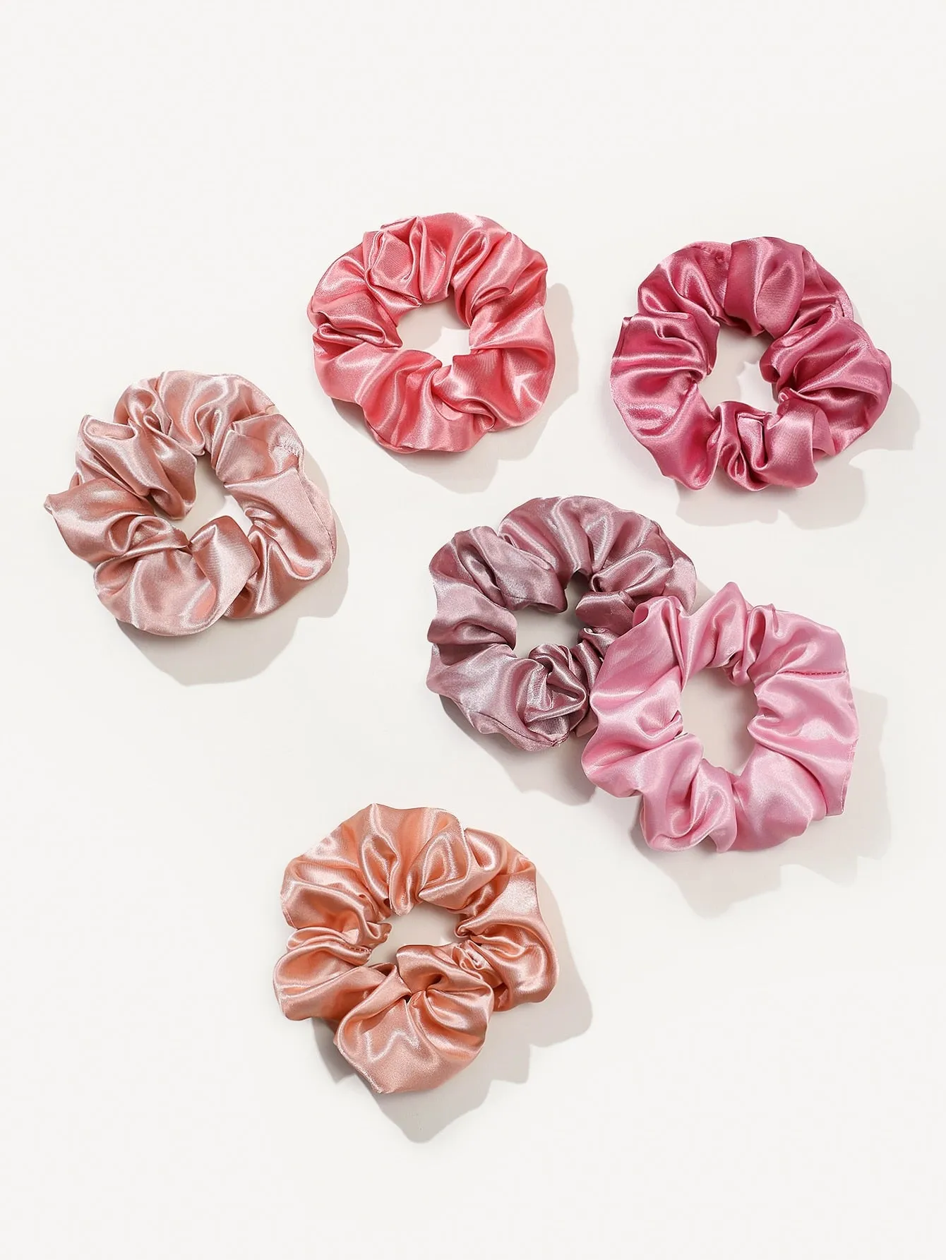 12pcs Plain Pleated Scrunchie