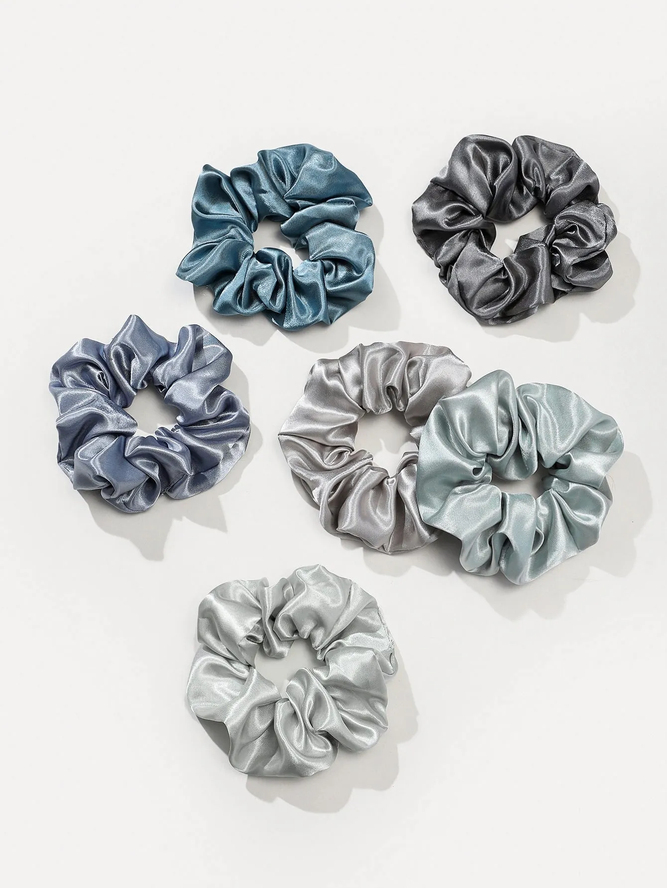 12pcs Plain Pleated Scrunchie