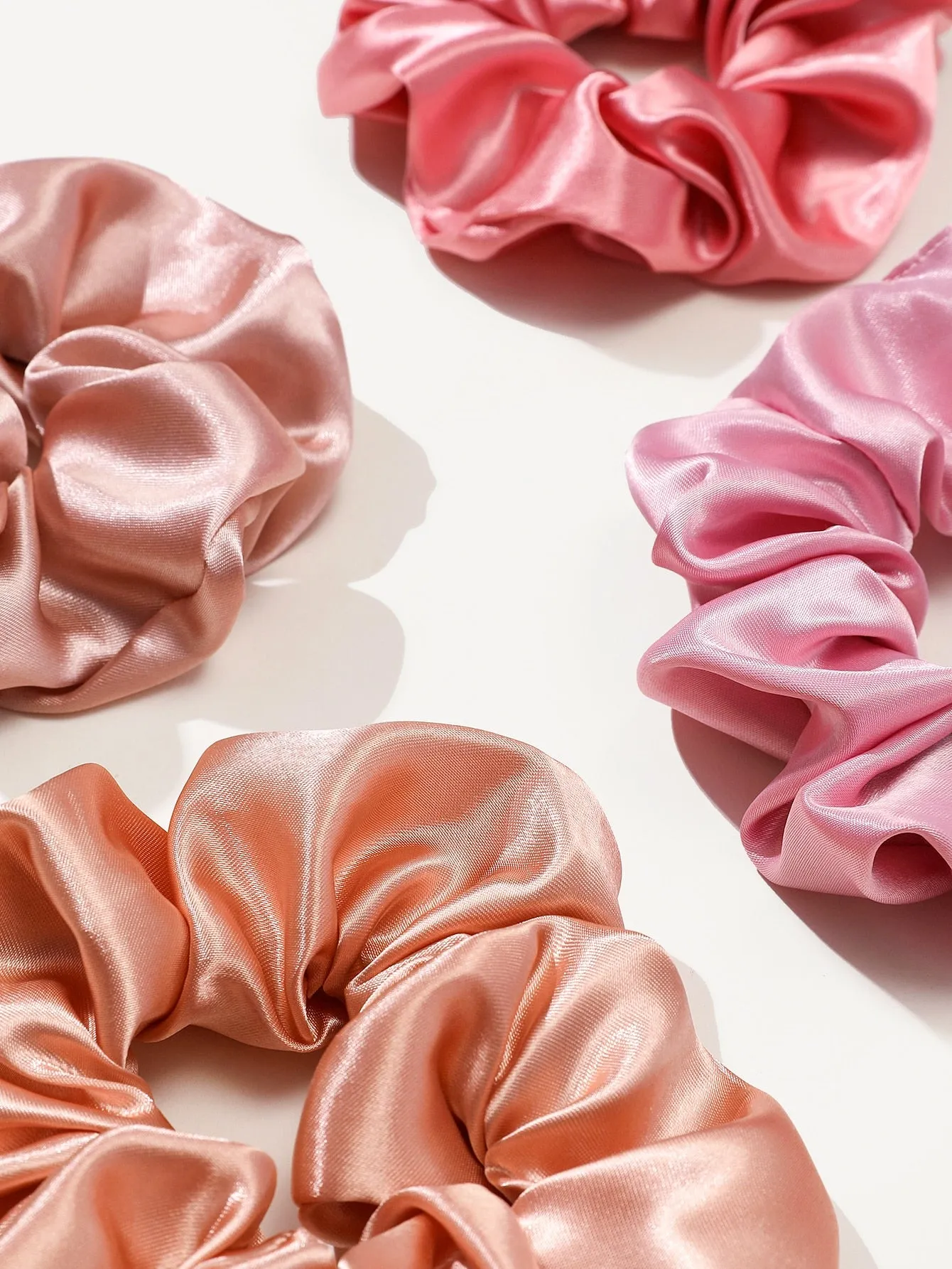 12pcs Plain Pleated Scrunchie