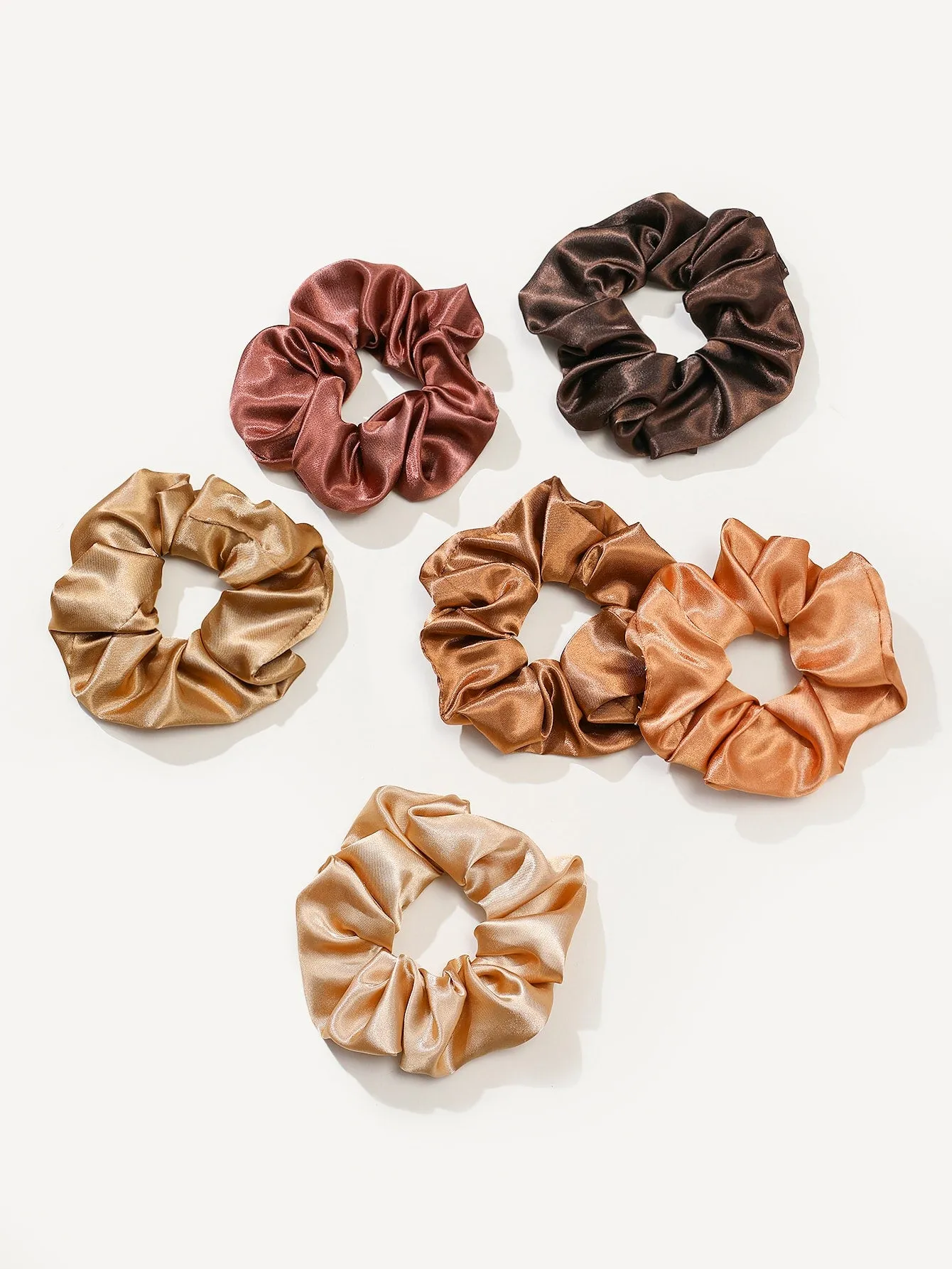 12pcs Plain Pleated Scrunchie