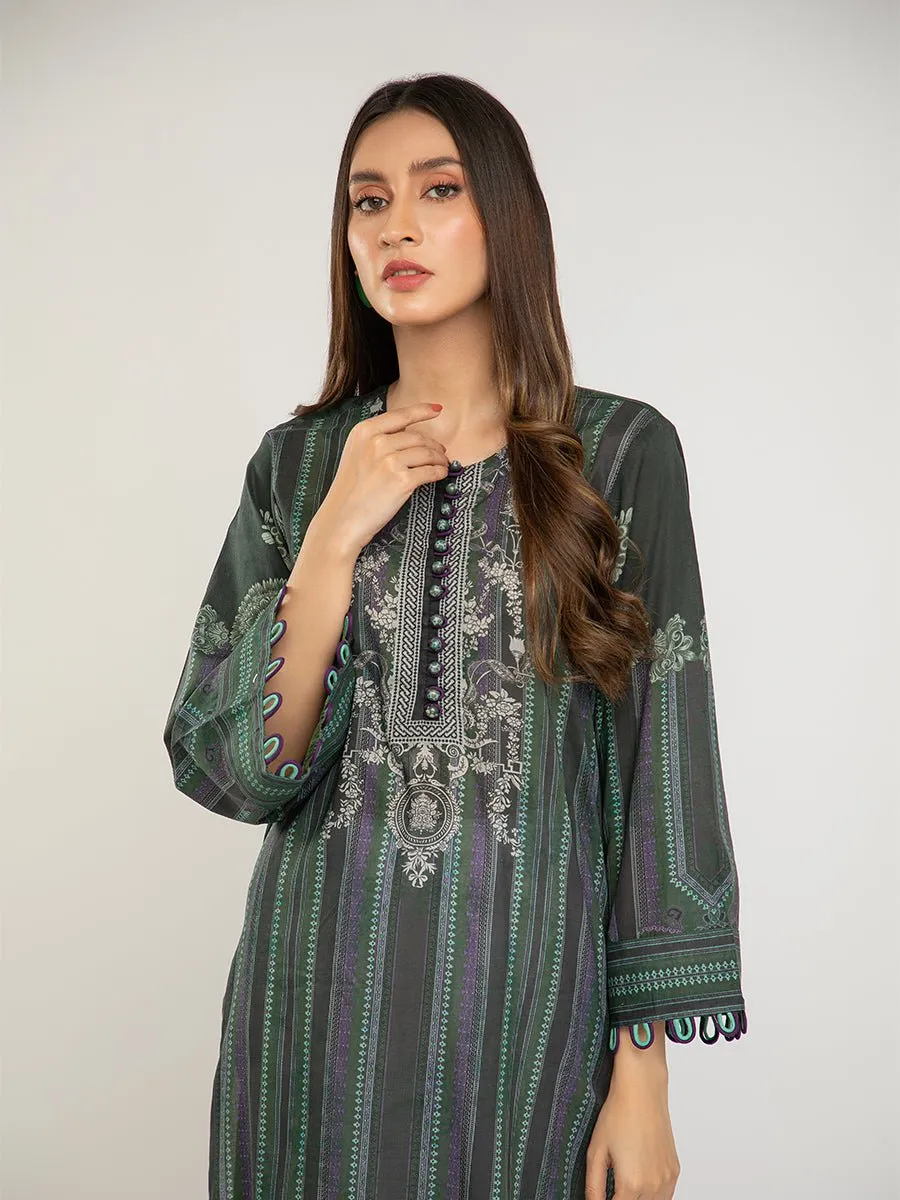 1pc Unstitched- Digital Printed Lawn kurti (UK-00104UT)