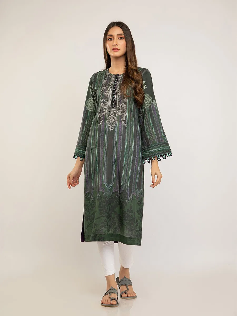 1pc Unstitched- Digital Printed Lawn kurti (UK-00104UT)