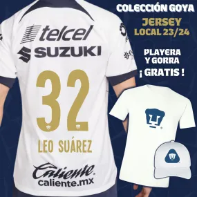 32 Leonardo Suárez - Colección Goya Hombre - Jersey Local   Playera y Gorra de Regalo