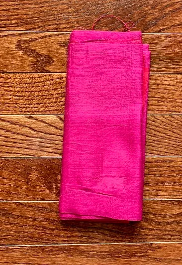 90K344-NRO Dark Pink Cotton Silk Saree with Weave Pallu