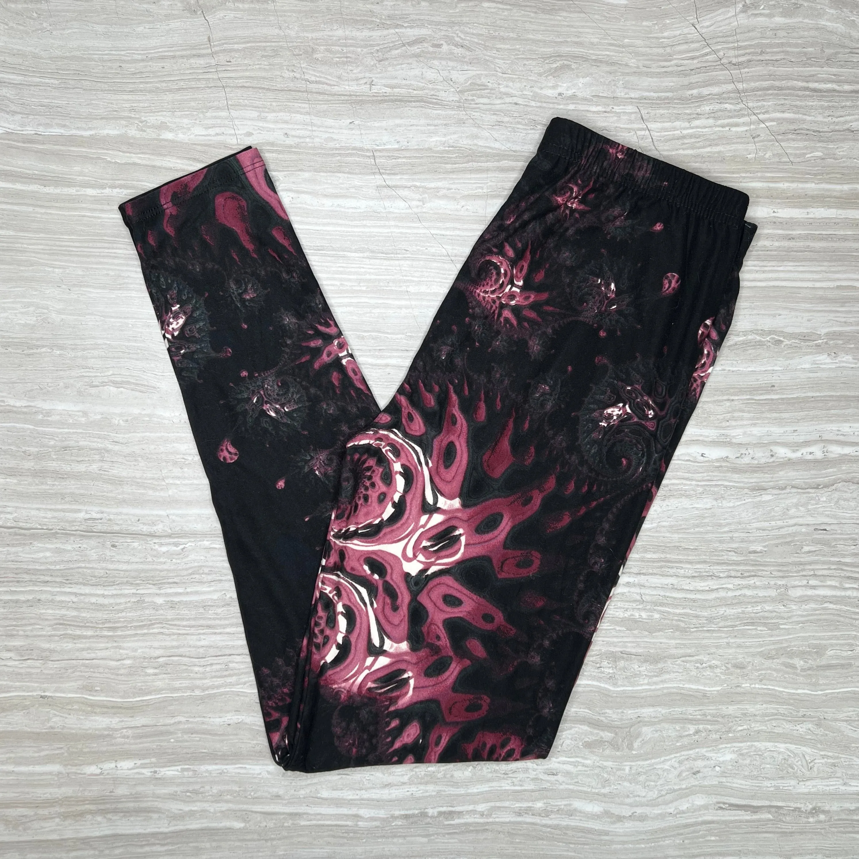 Abstrack Tentacle Print Leggings