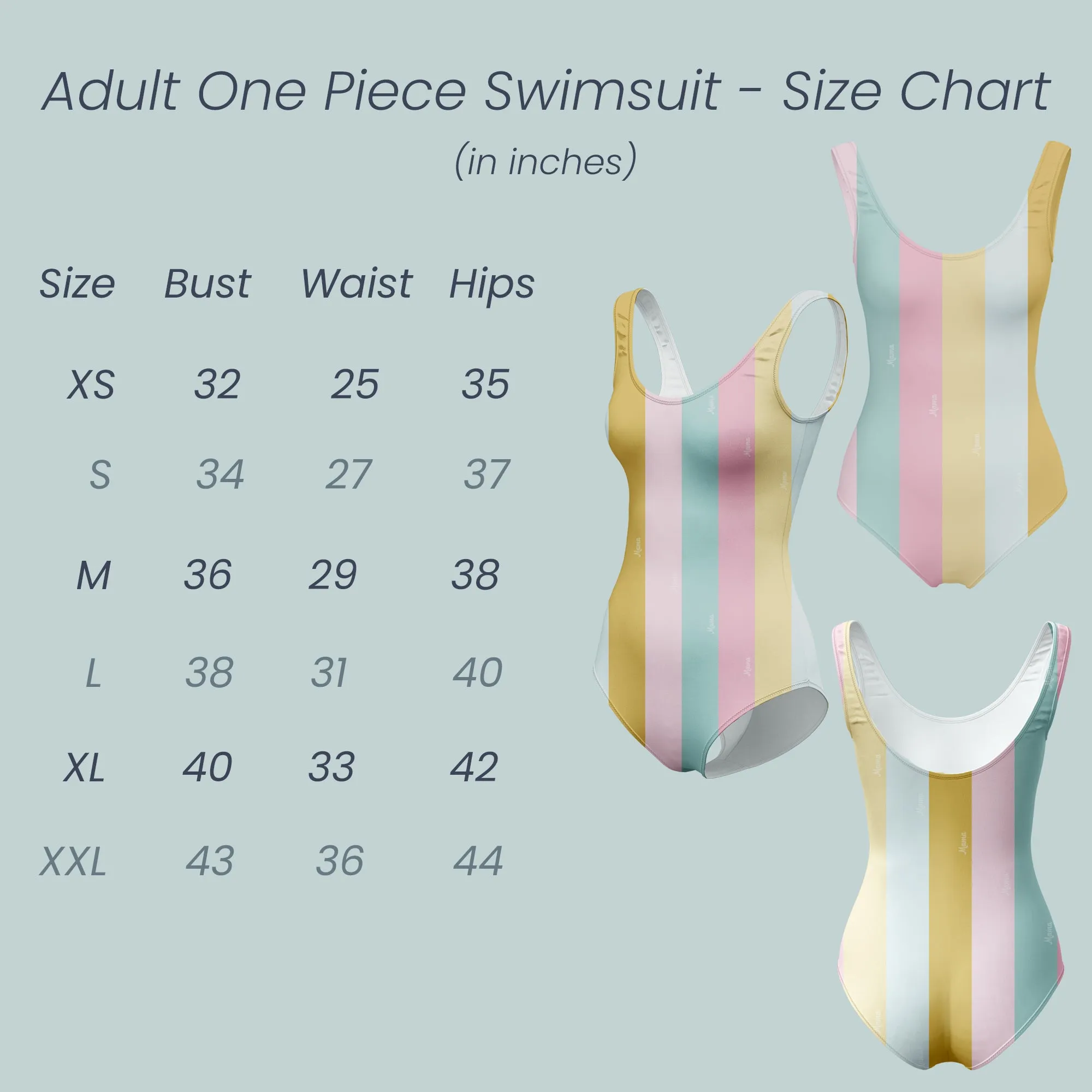 Adult - One Piece Swimsuit