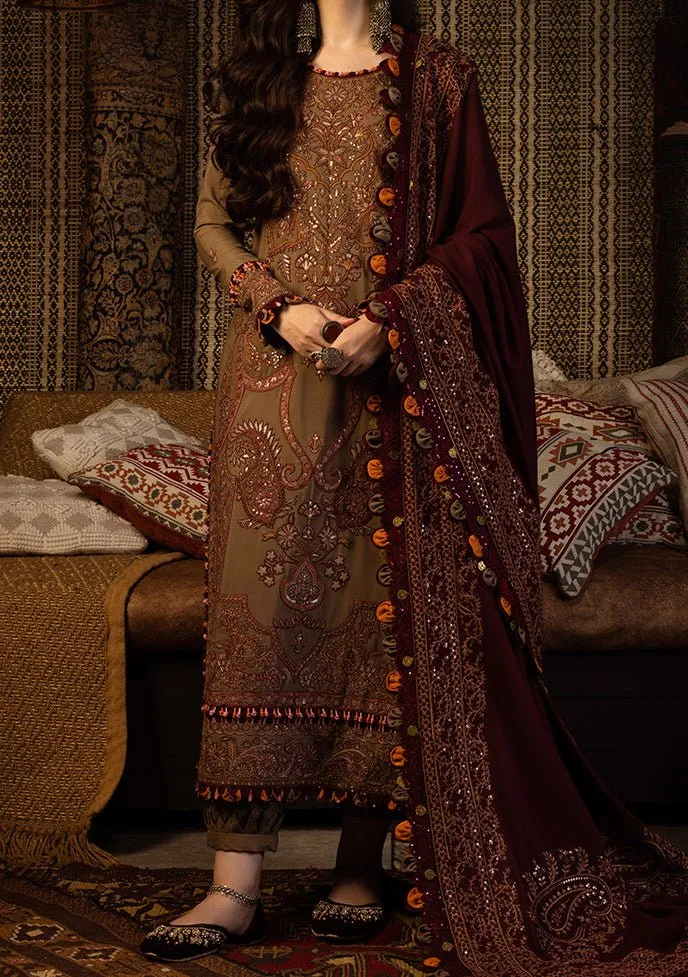 Asim Jofa Kashmiri Taanka Pakistani Raw Silk Dress