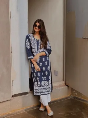 Bela Premium Chikankari Modal Kurti