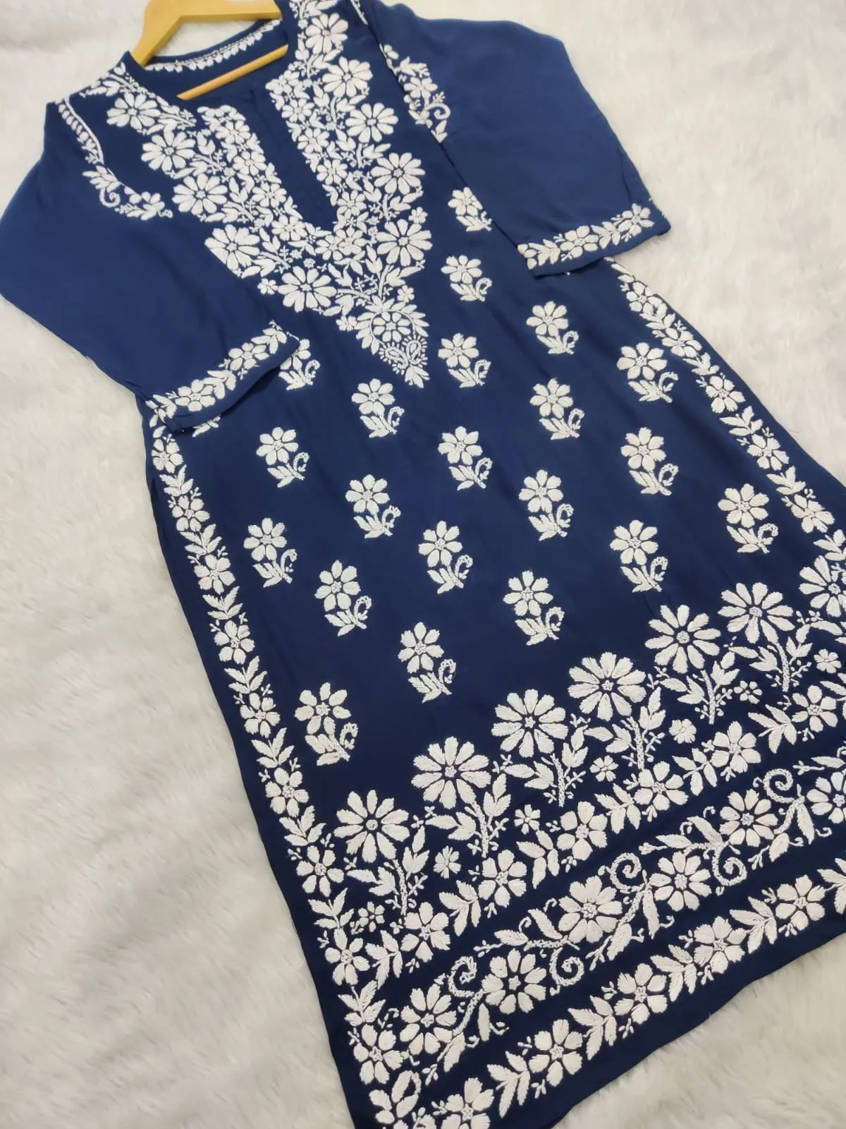 Bela Premium Chikankari Modal Kurti