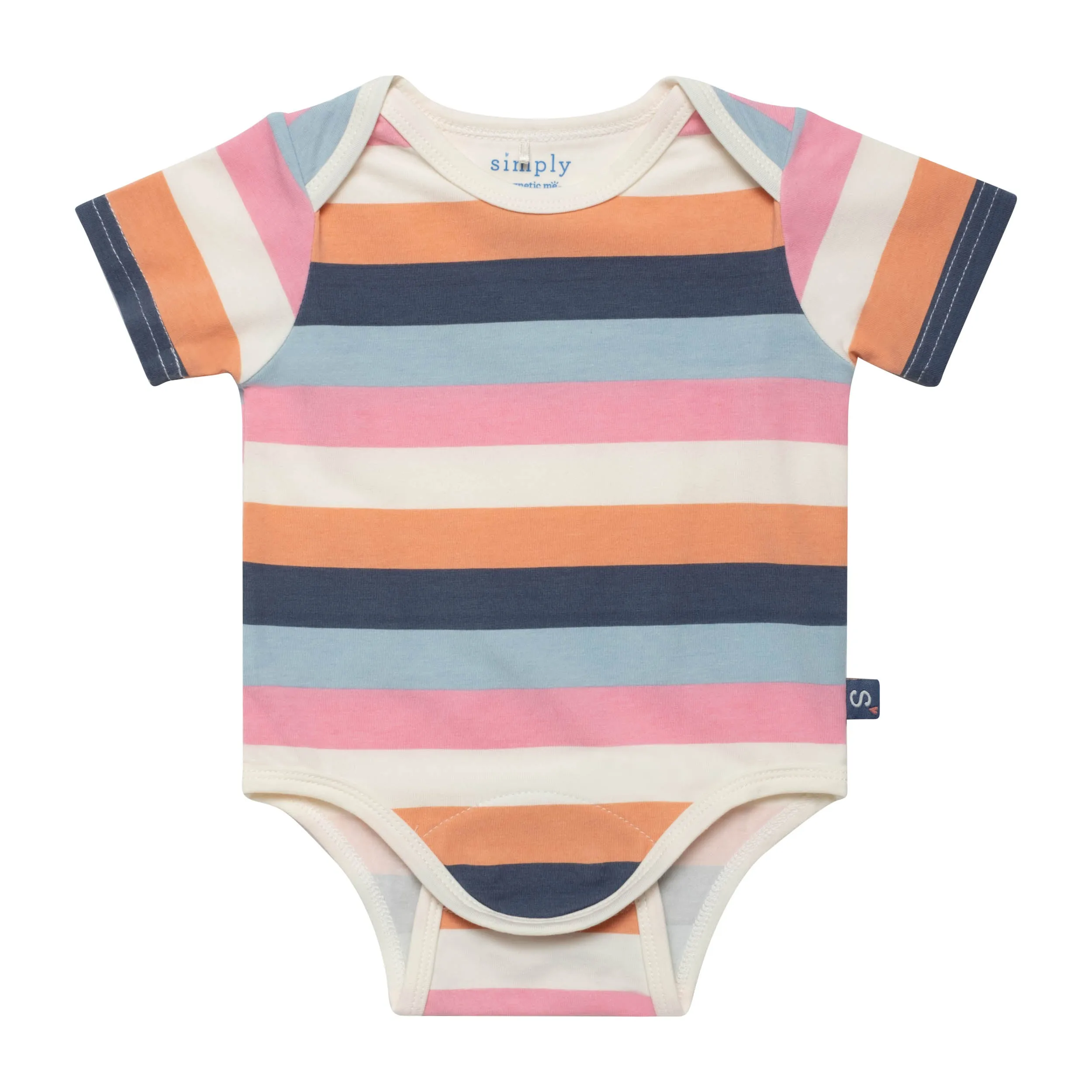 big multi stripe pink cloudstretch™ magnetic bodysuit