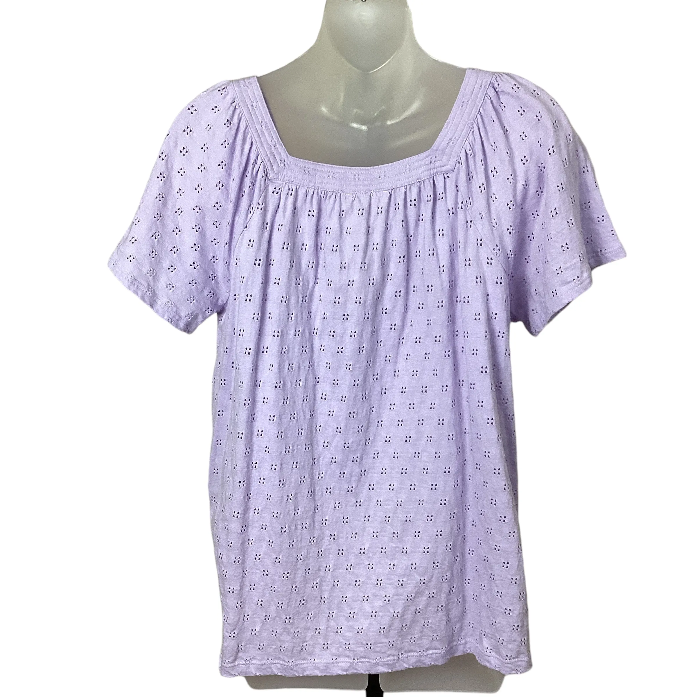 Blouse Short Sleeve By Style And Company  Size: M