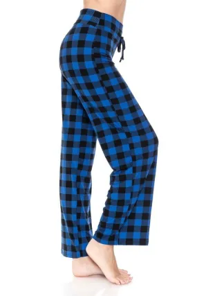 Blue & Black Checkered Comfortable Soft Lounge Pajama Pants