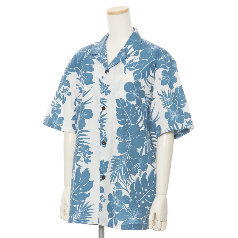 Blue Hibiscus Hawaiian Shirt | Blue