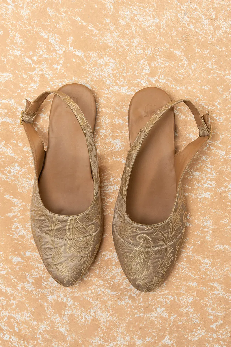 Brocade Slingback Paisley Mojari