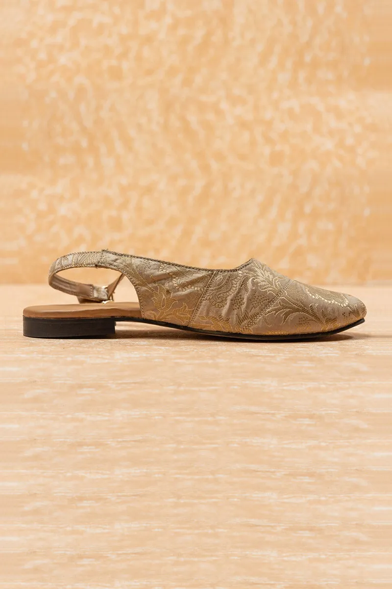 Brocade Slingback Paisley Mojari