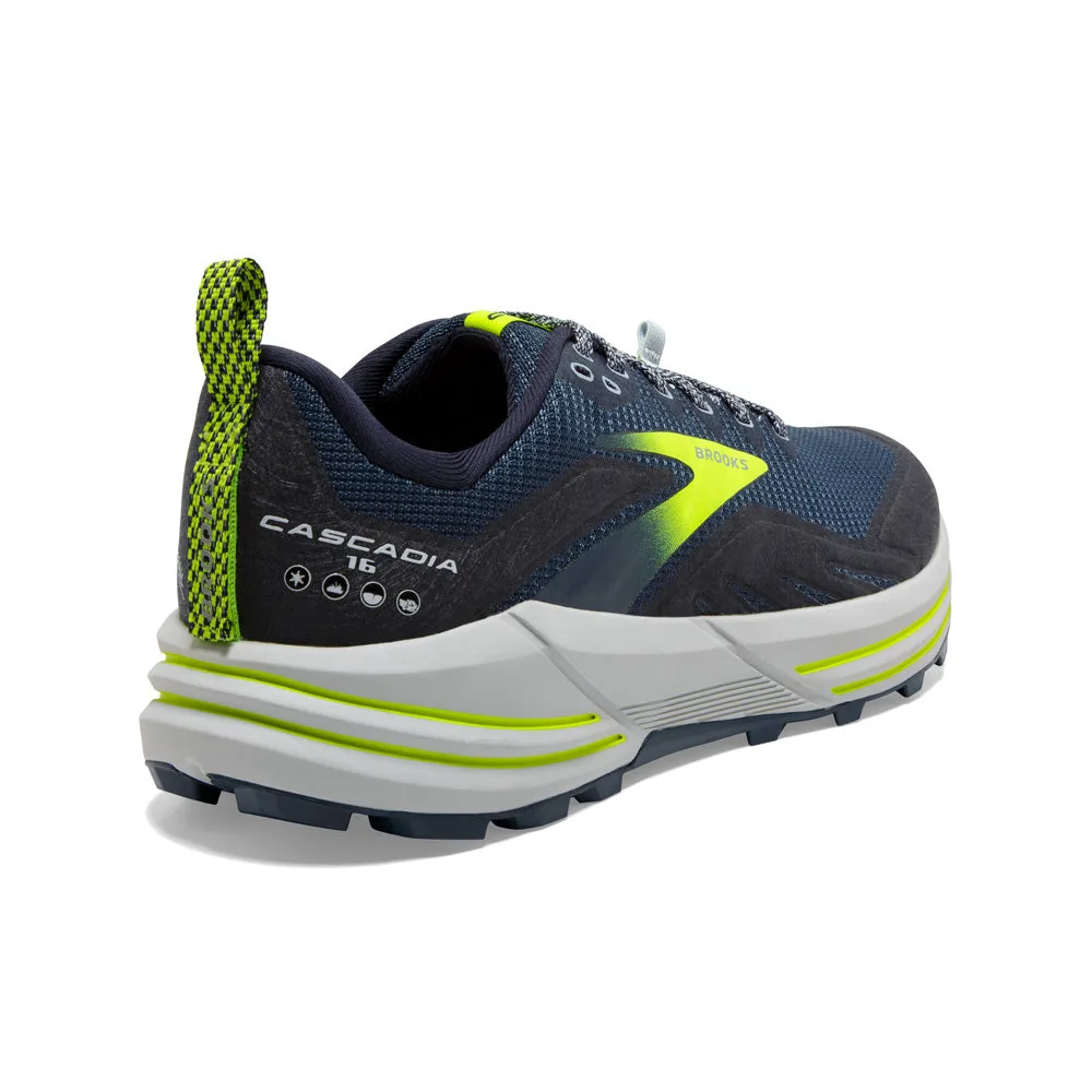 Brooks Cascadia 16 (D Width) - Titan/Peacoat/Nightlife (Mens)