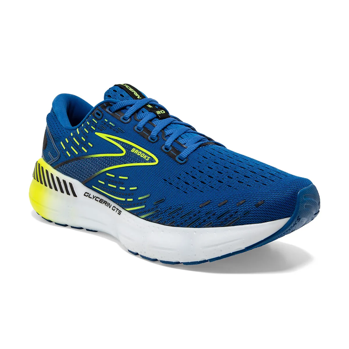 Brooks Glycerin GTS 20 Mens | Blue/nightlife/white