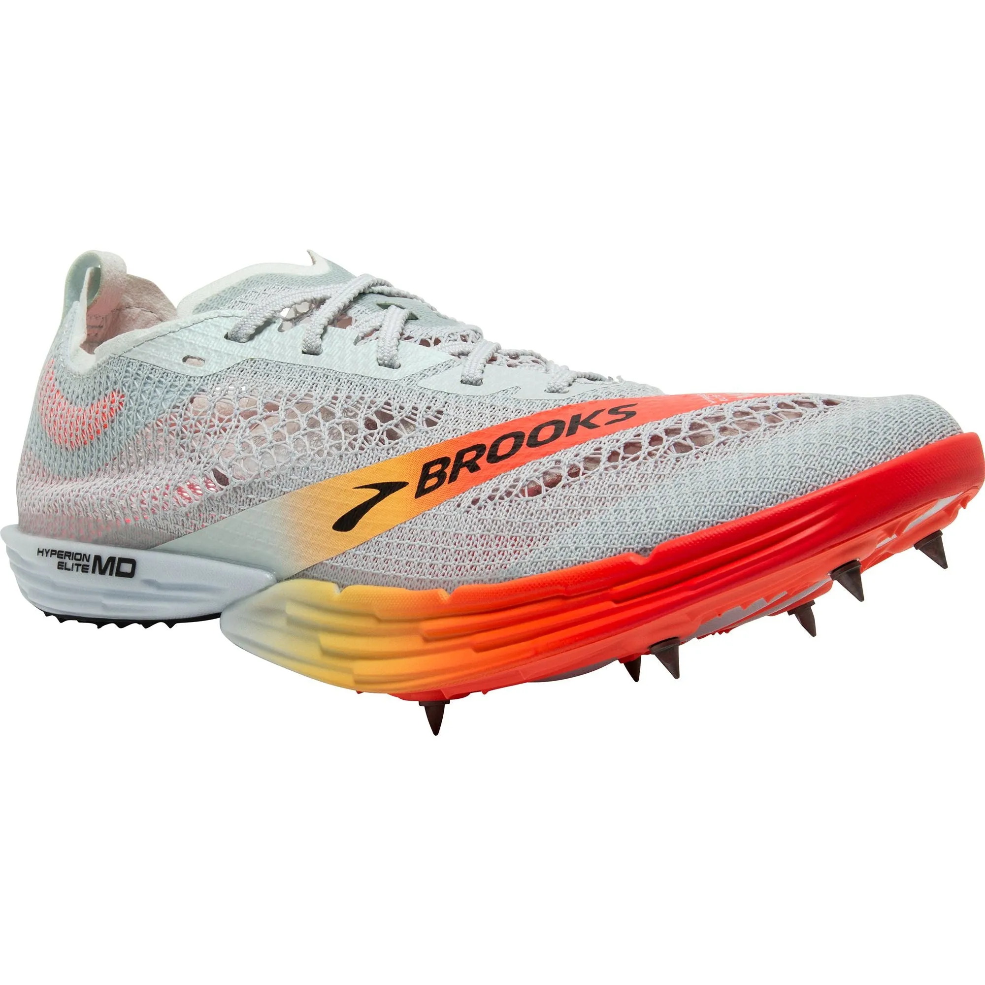 Brooks Hyperion Elite MD Running Spikes - Grey