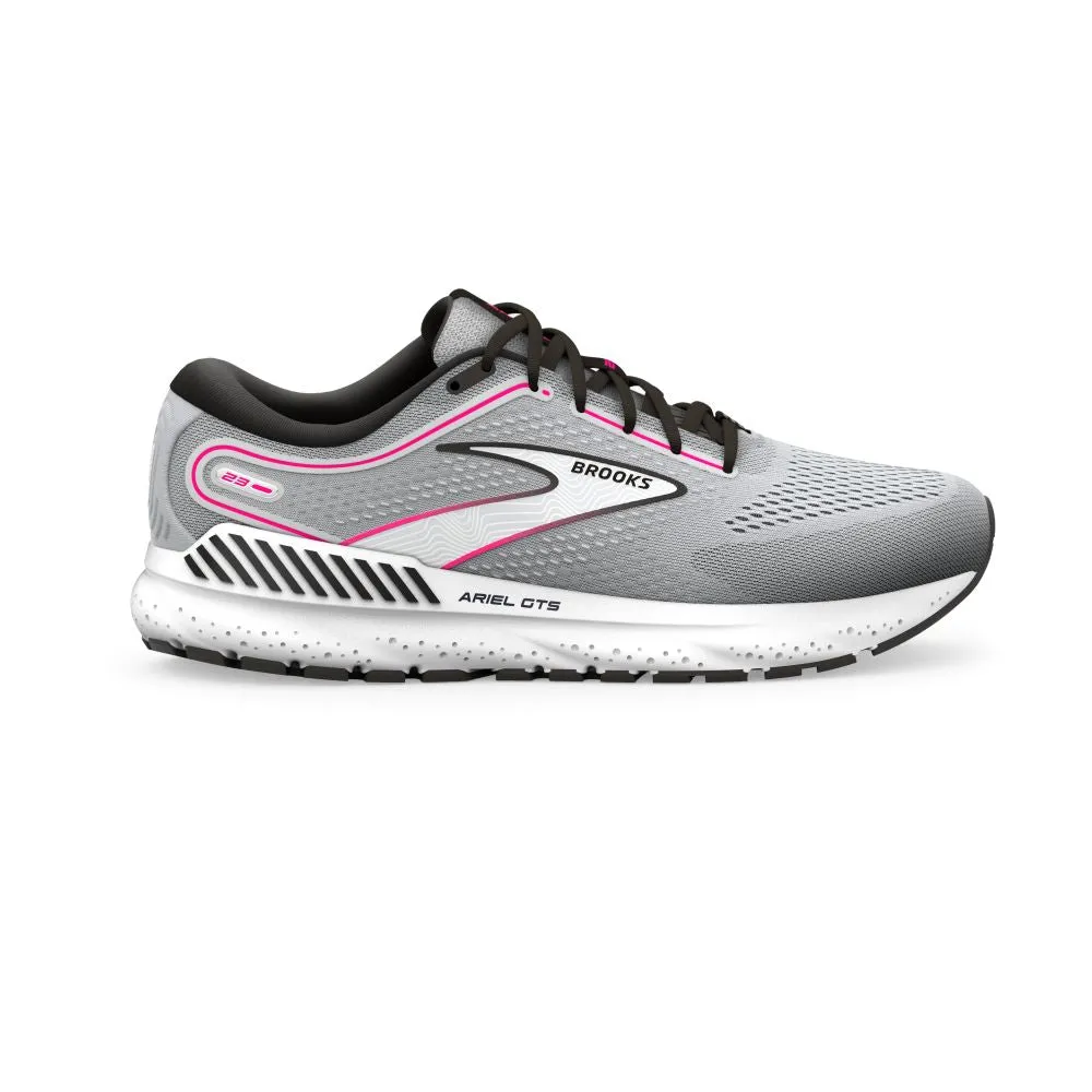 'Brooks' Women's Ariel GTS 23 - Grey / Black / Pink