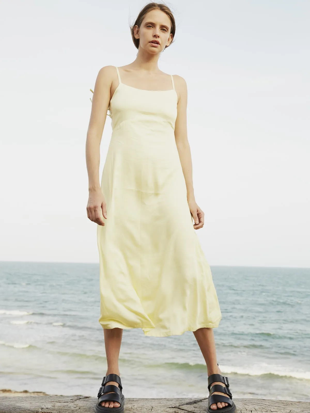 Butter Open-Back Slip Dress