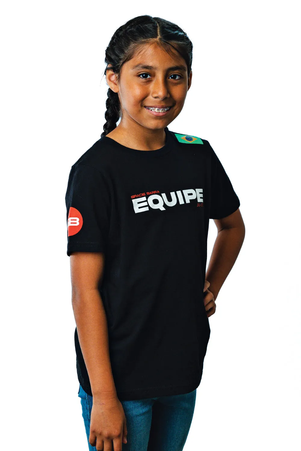 Camiseta Infantil Equipe- Preta