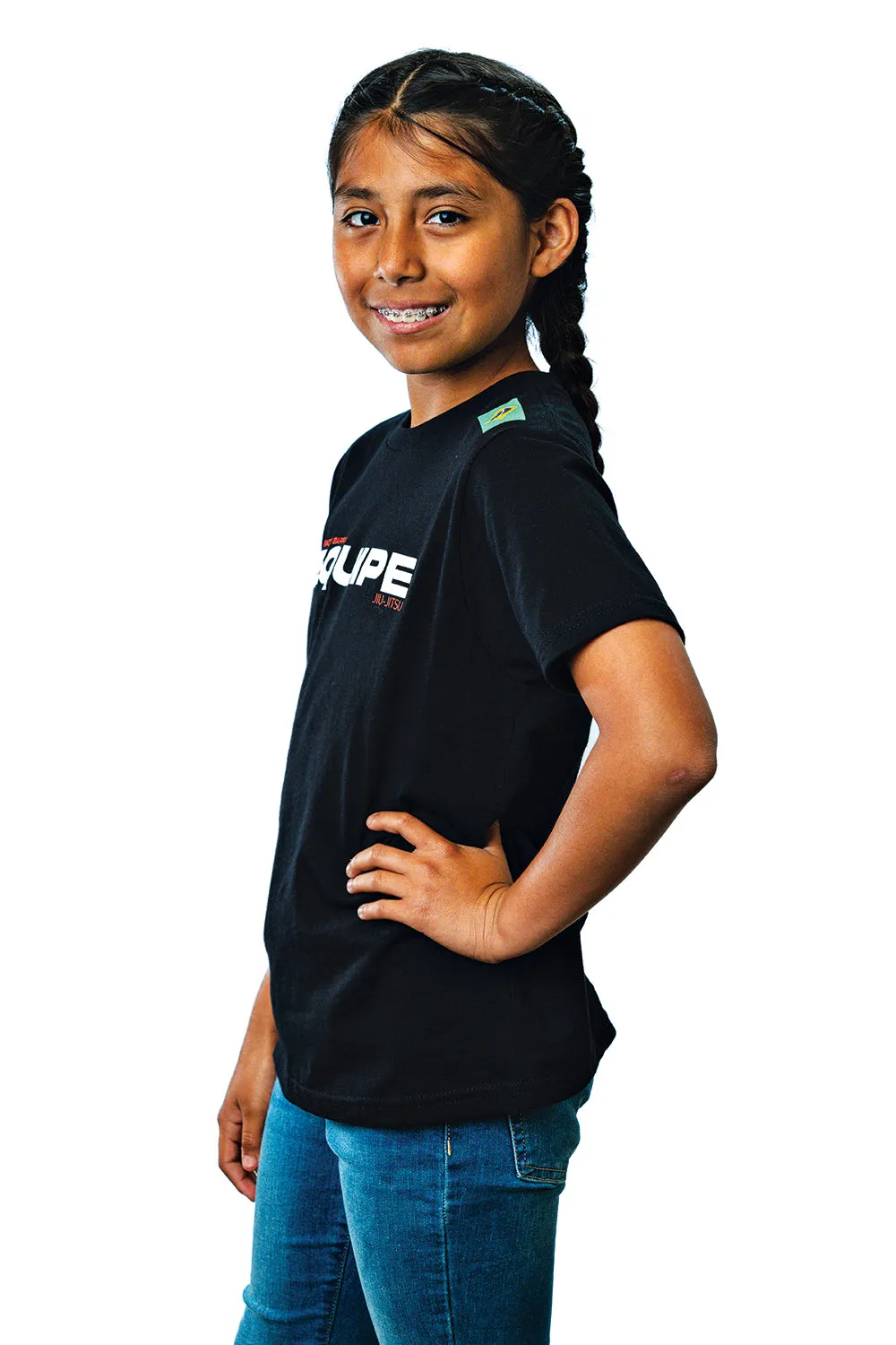 Camiseta Infantil Equipe- Preta