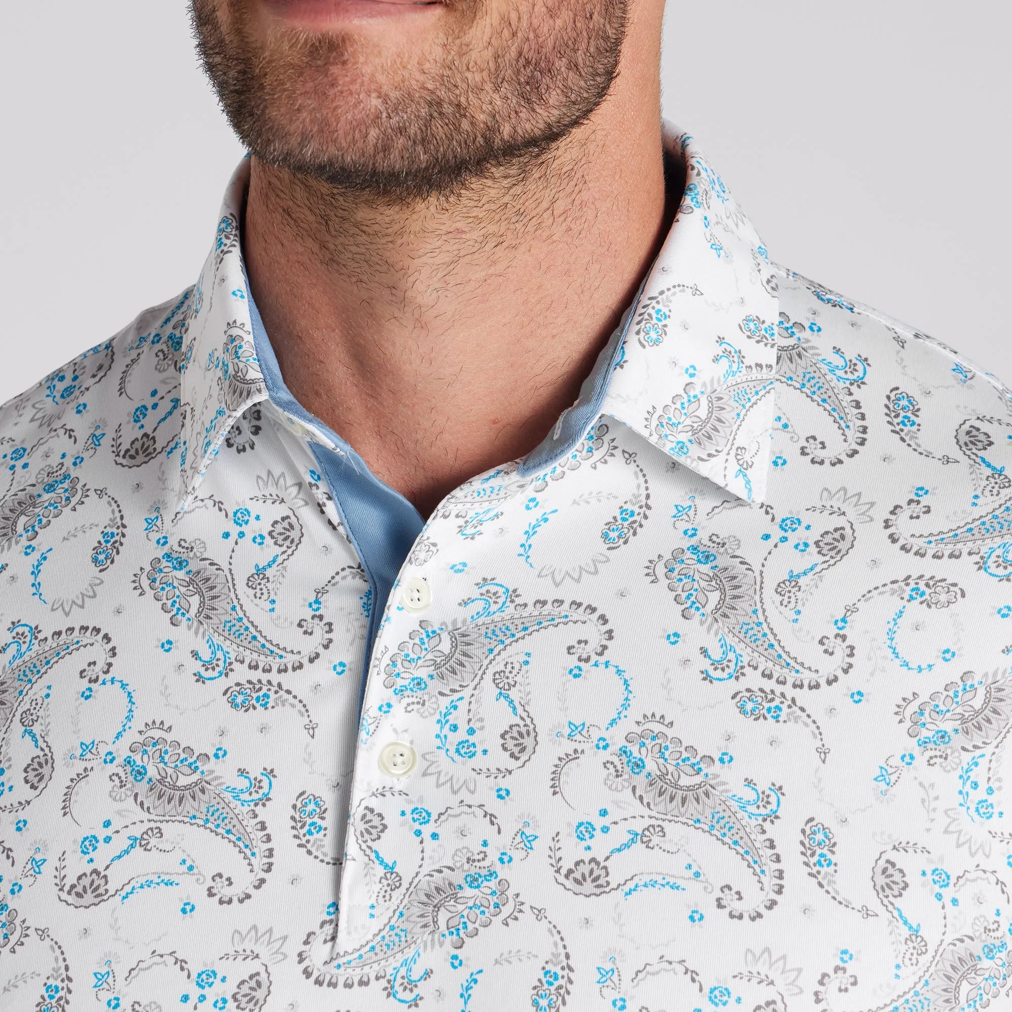 CLOUDSPUN Paisley Golf Polo