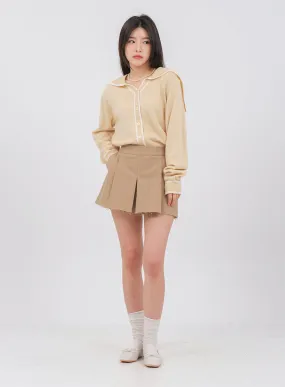 Cotton Pleated Shorts OM18