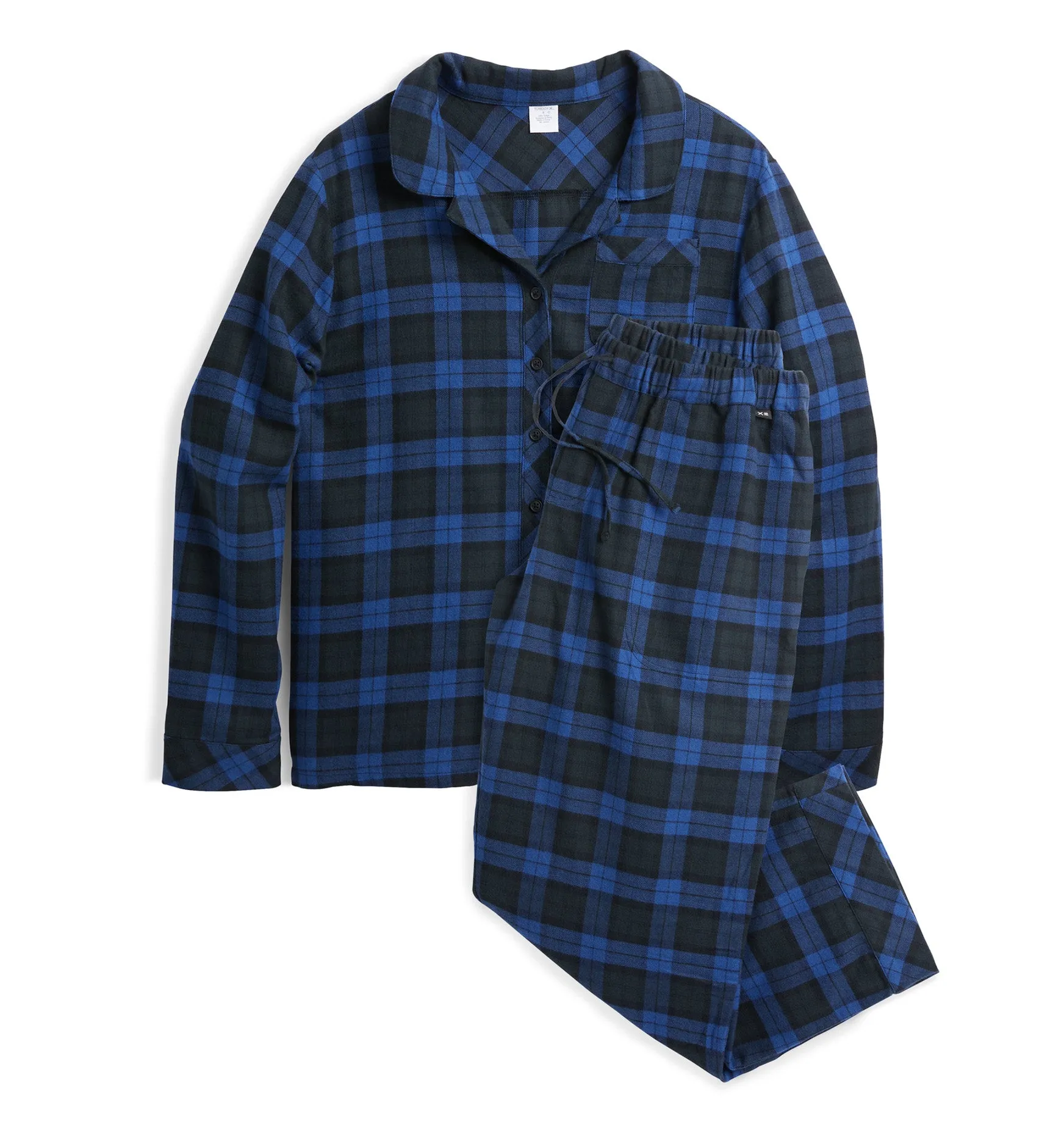 Cozy Flannel PJ Set LC - Midnight Plaid