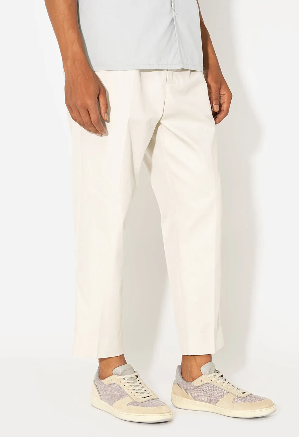 Cropped Tech Trouser / Salt