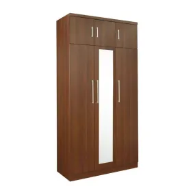 Darragh Mirror 3 Open Door Wardrobe with Top