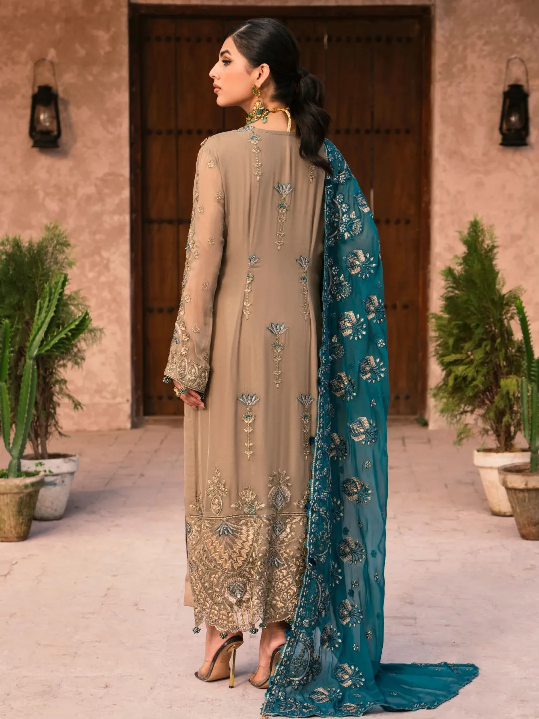 Designer Embroidered Chiffon