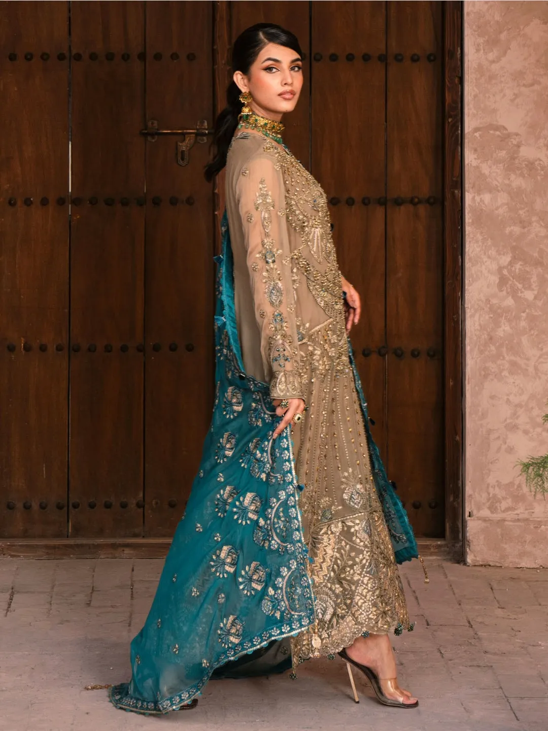 Designer Embroidered Chiffon