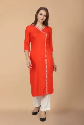 Detailed Angrakha Kurta