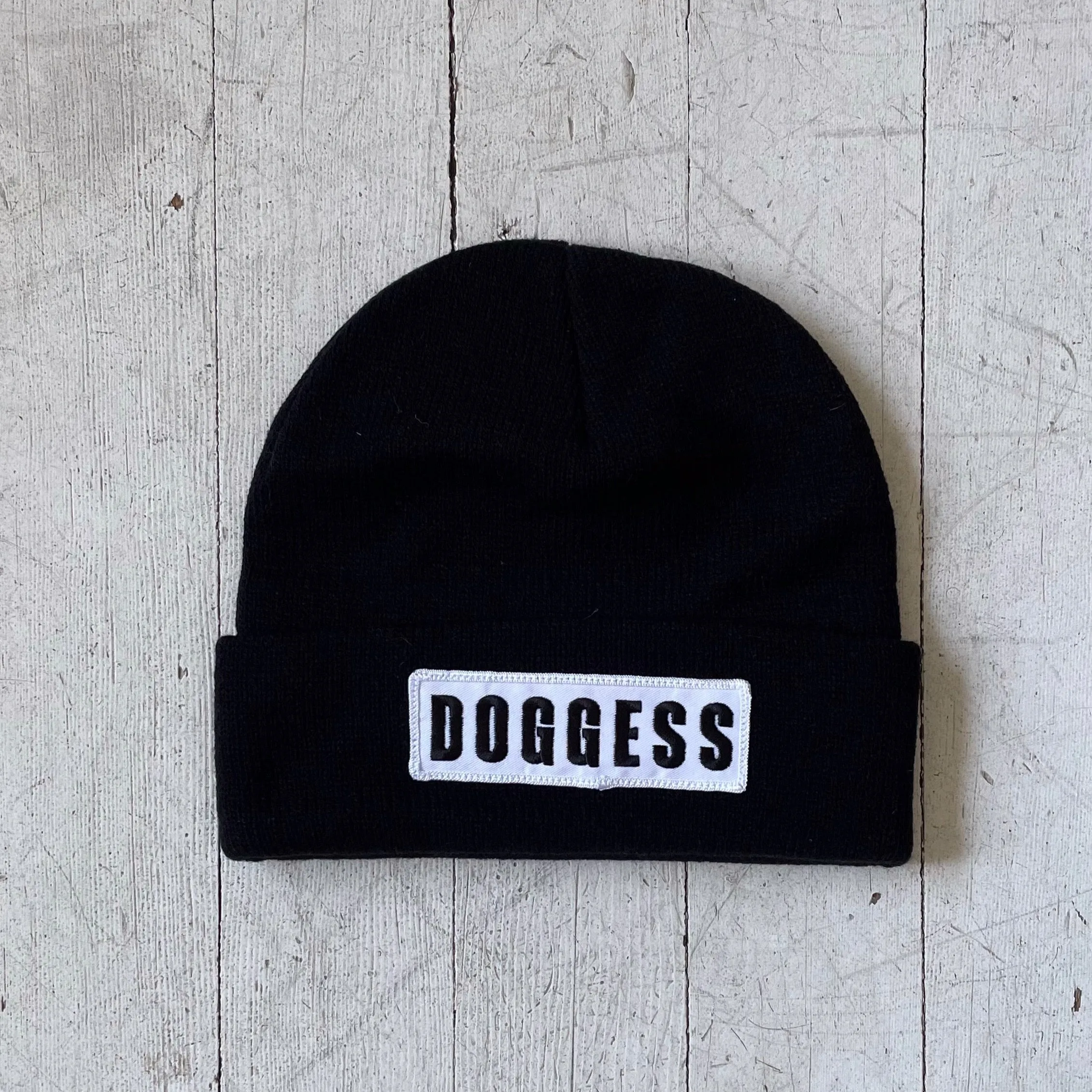 Doggess Toque blk w/ wht