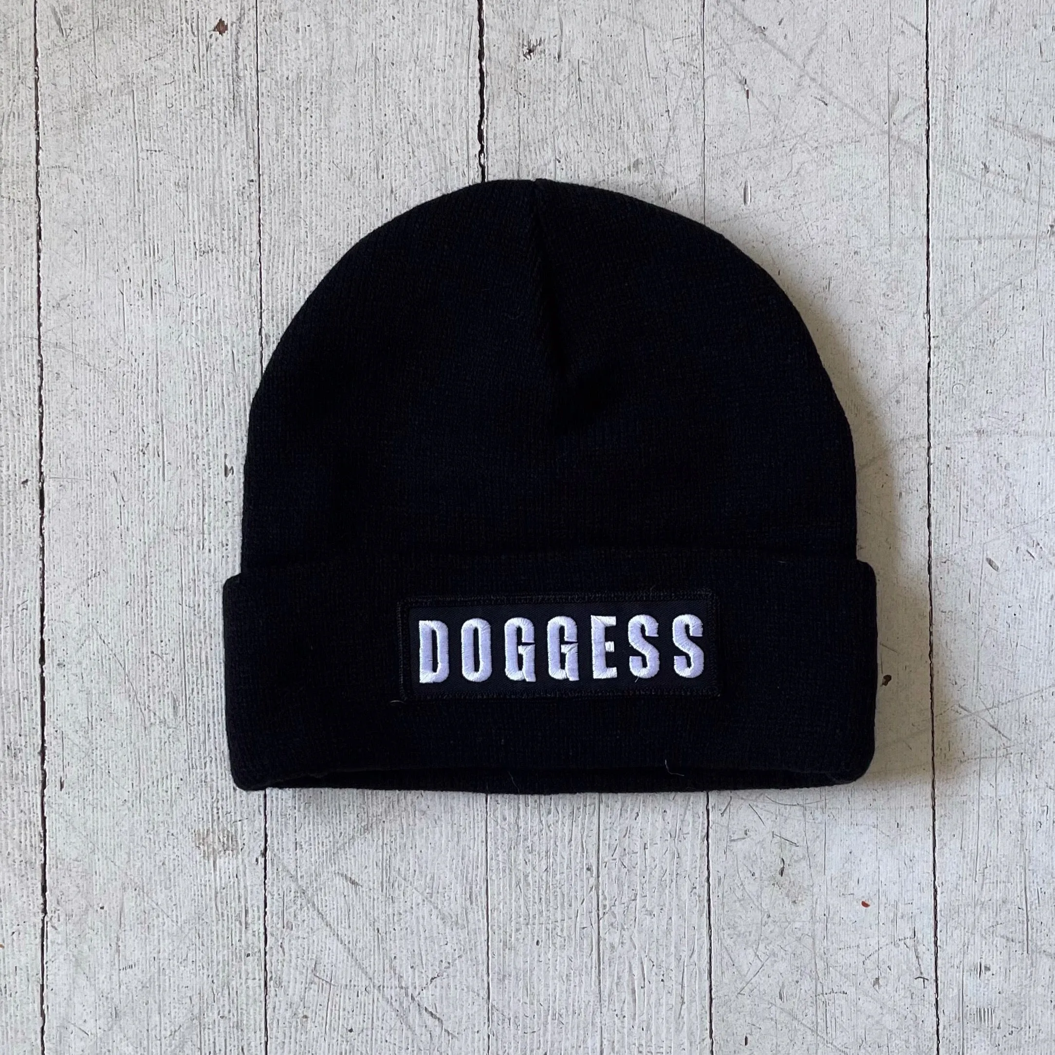 Doggess Toque blk w/ wht