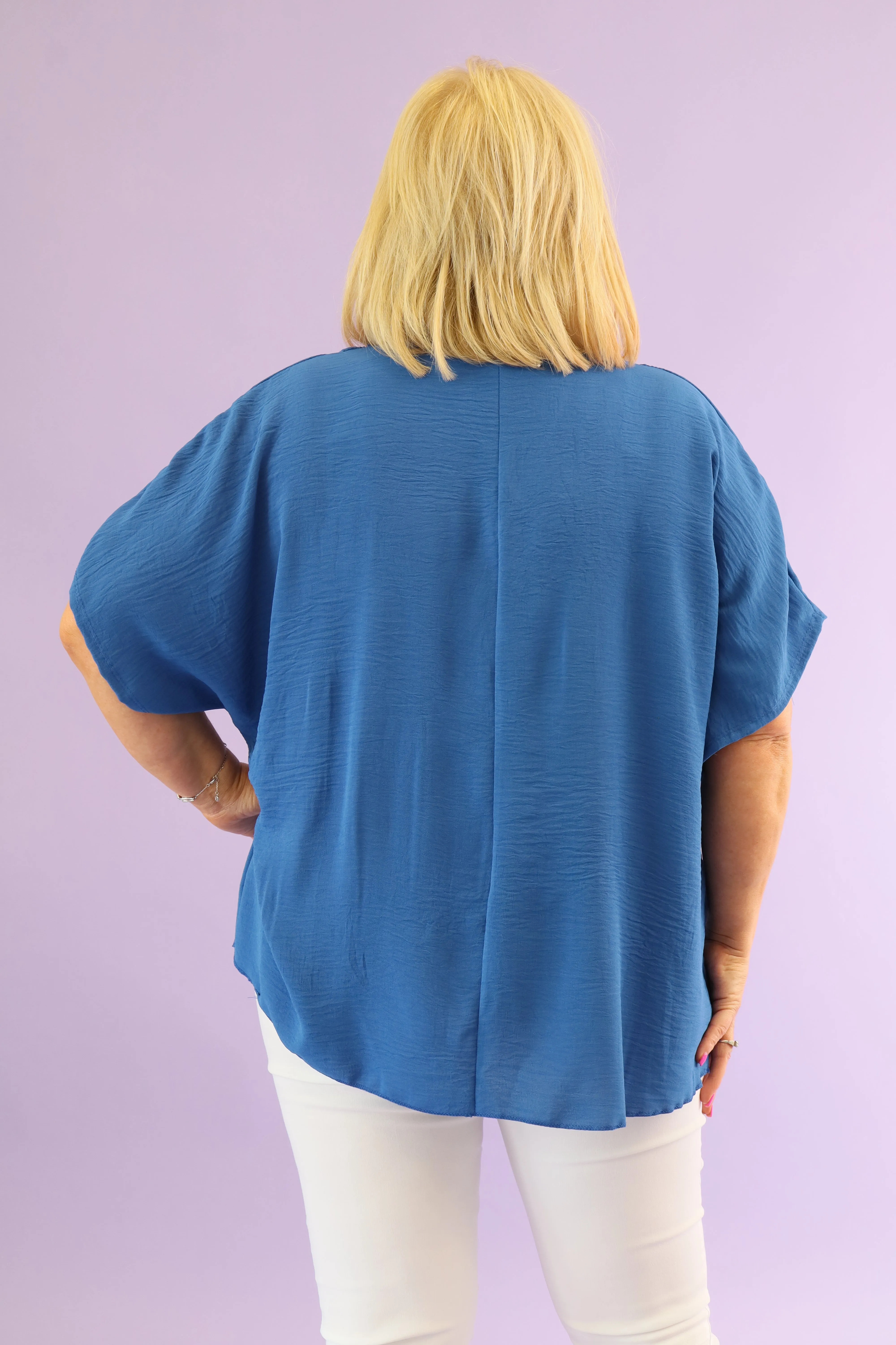 Ellie Blouse in Royal Blue