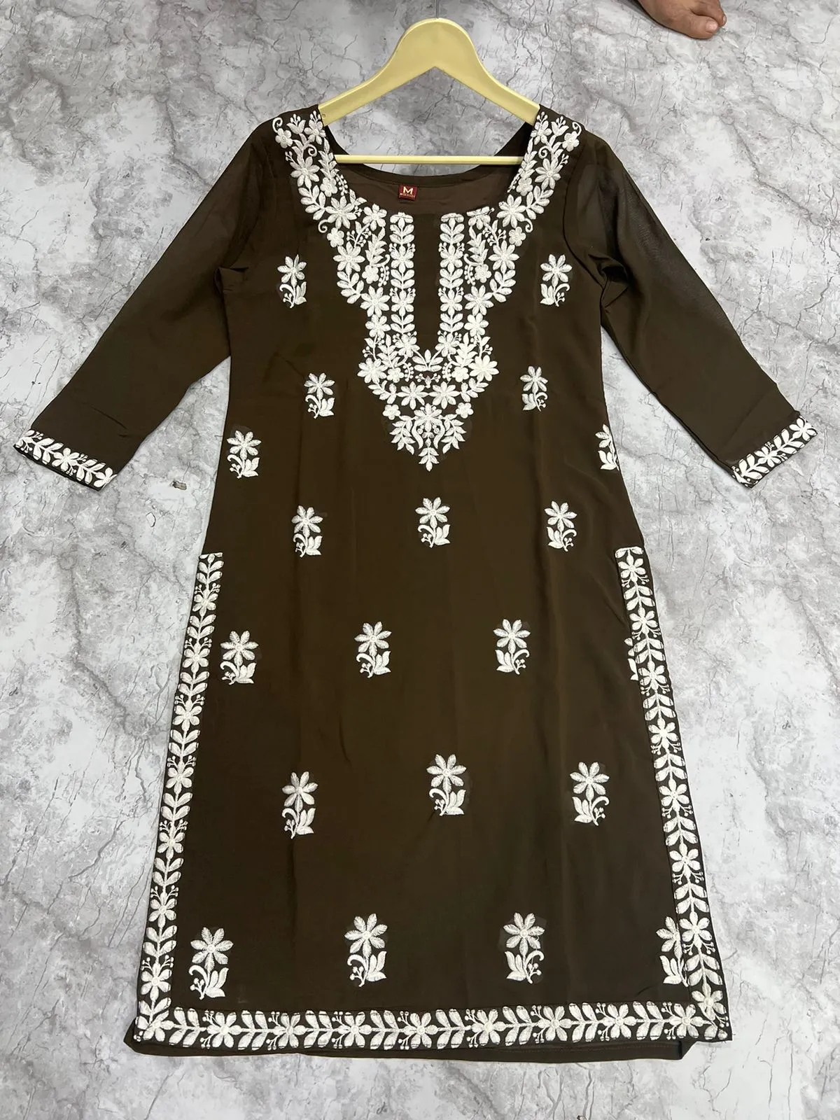 Embroidery Women's Lucknowi Kurti Tops