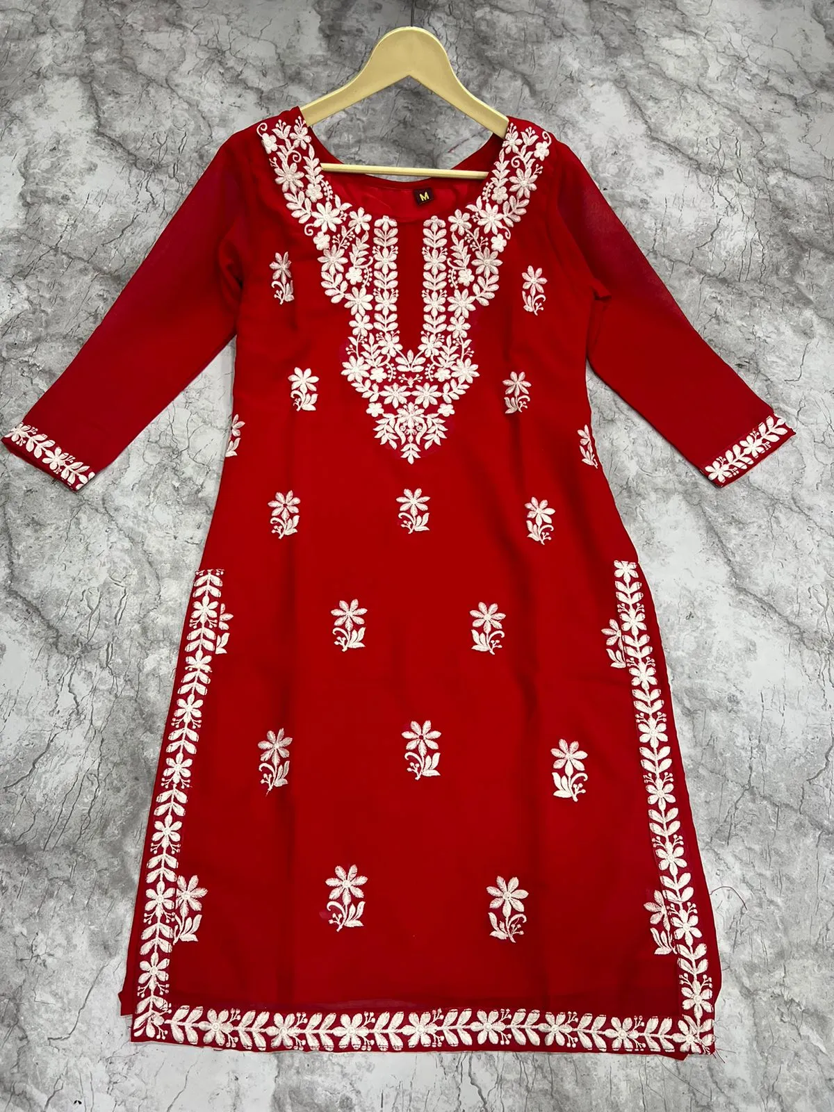 Embroidery Women's Lucknowi Kurti Tops