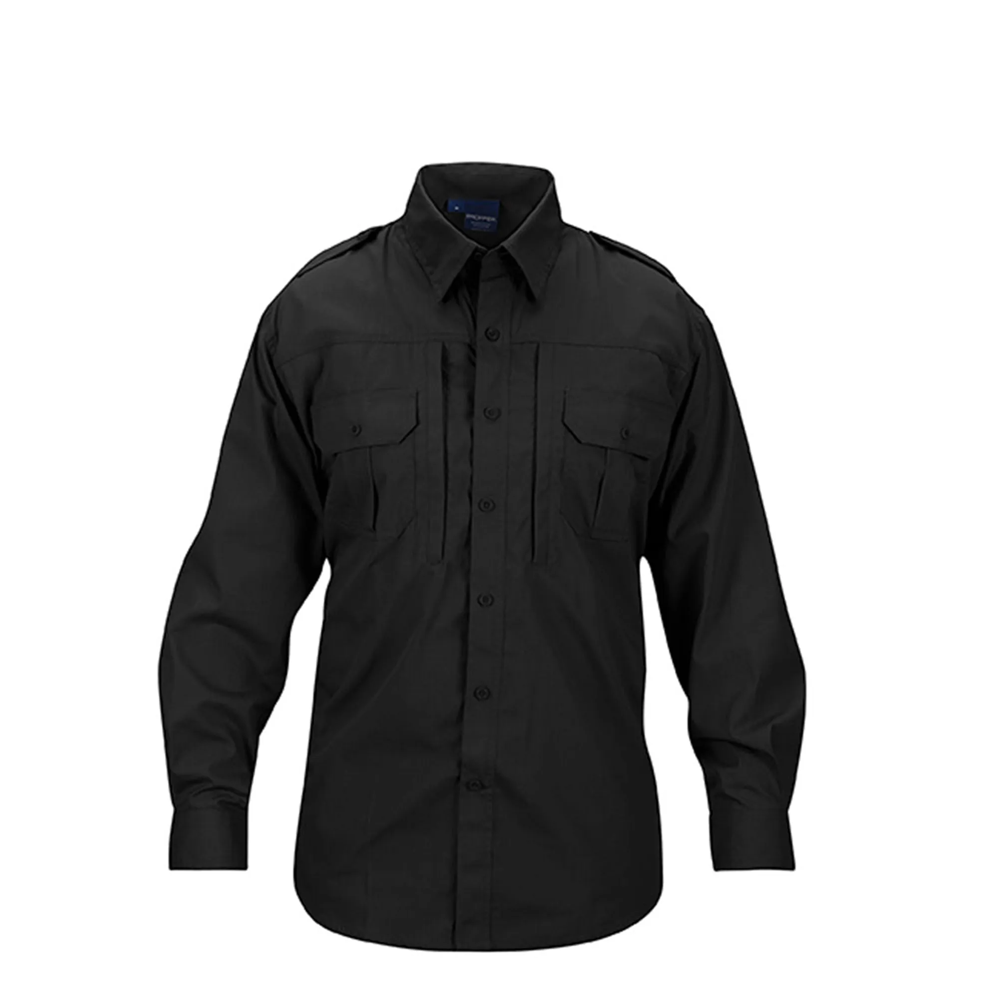 F5312-50-001 CAMISA TACTICA LIGERA 65% 35% NEGRA MARCA PROPPER