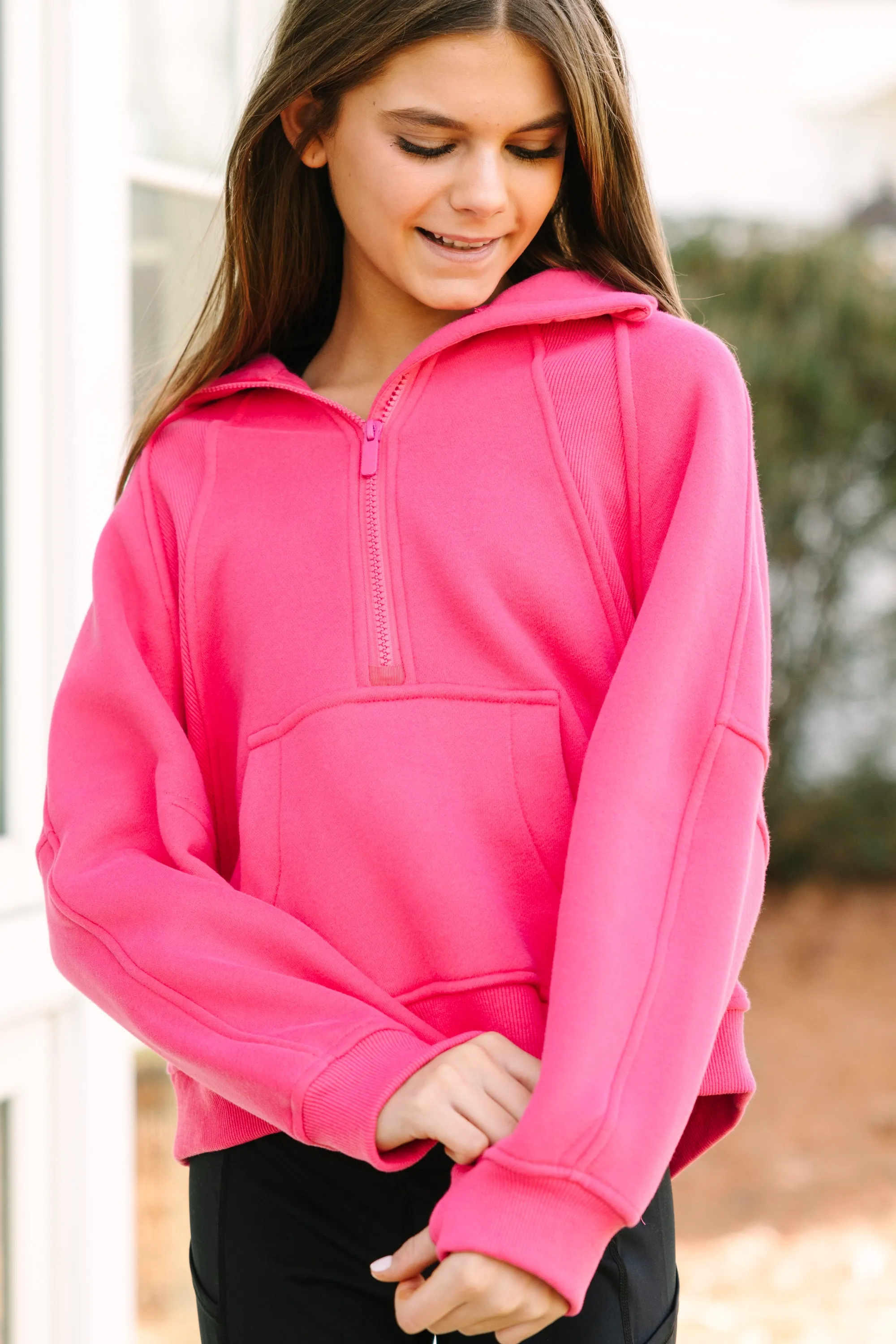 Girls: Always Direct Fuchsia Pink Pullover