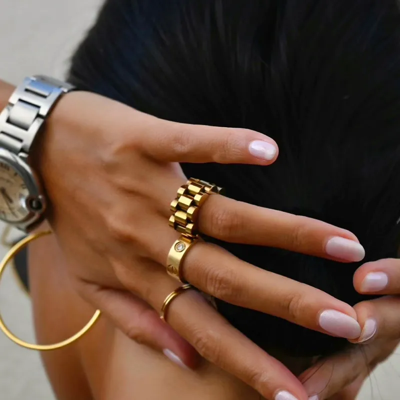 Gold Chain Ring