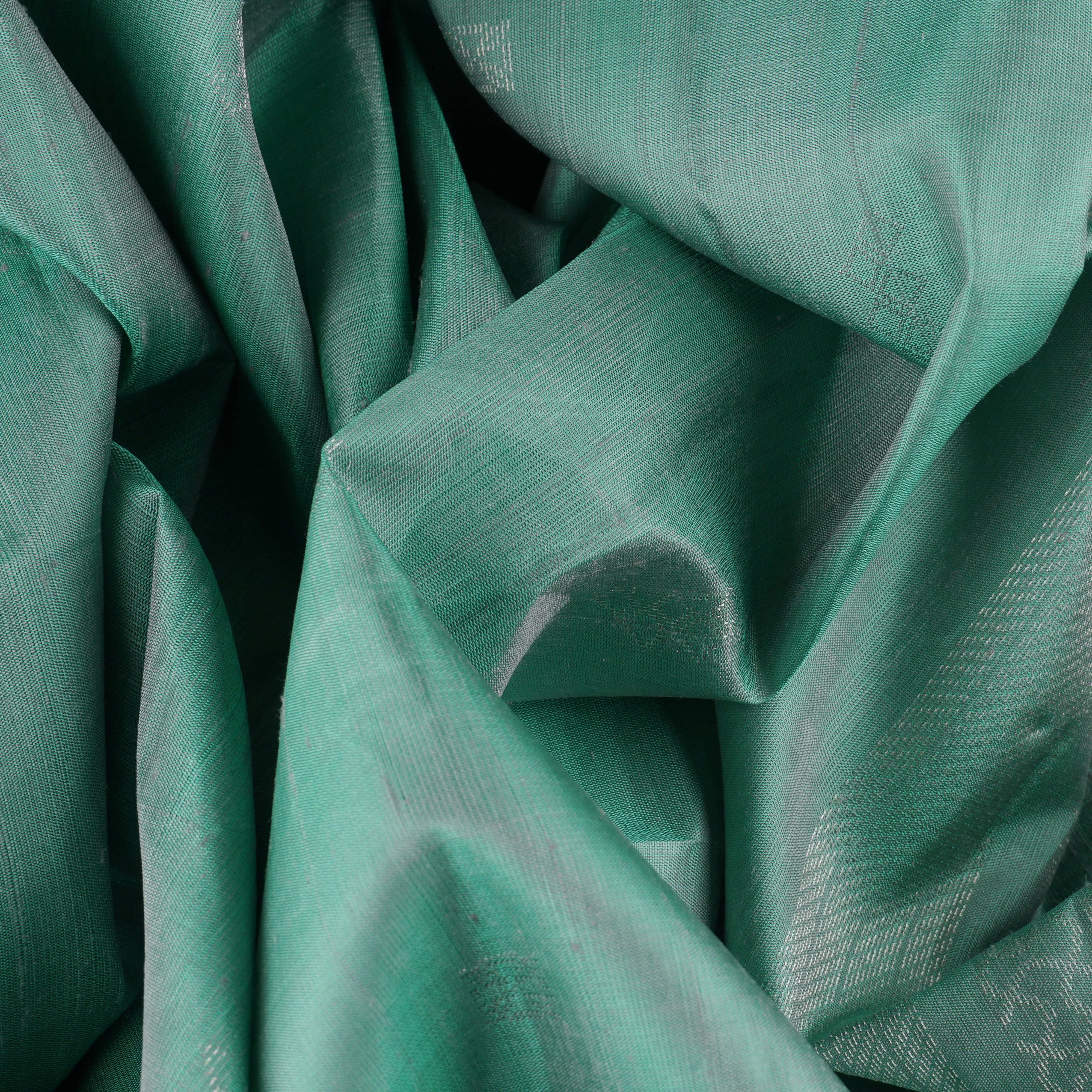 Handwoven Green Soft Silk Saree - 1779T009267DSC