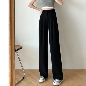 High Waist Baggy Pants - Black