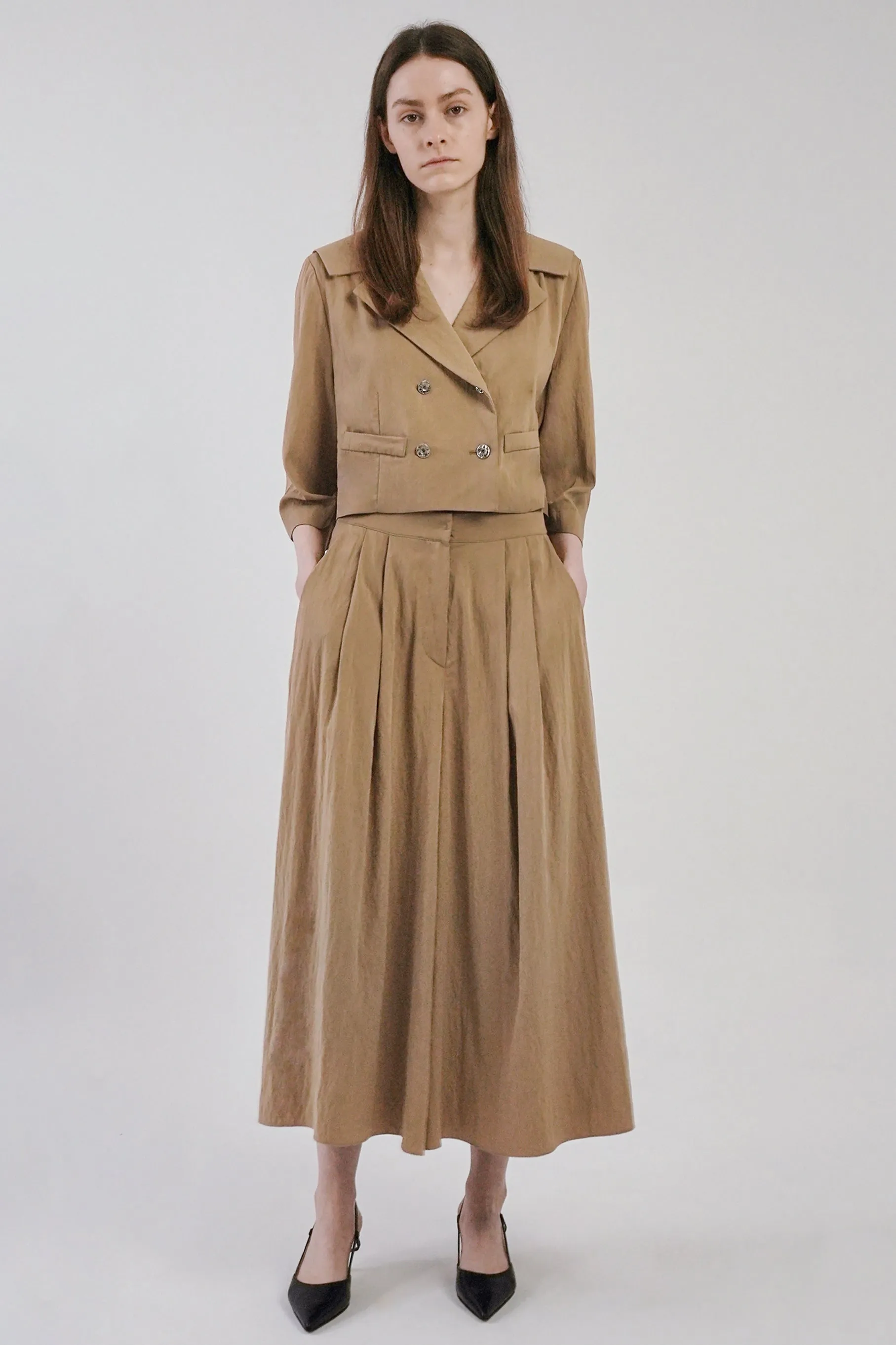 Karina Wide Pants, Brown