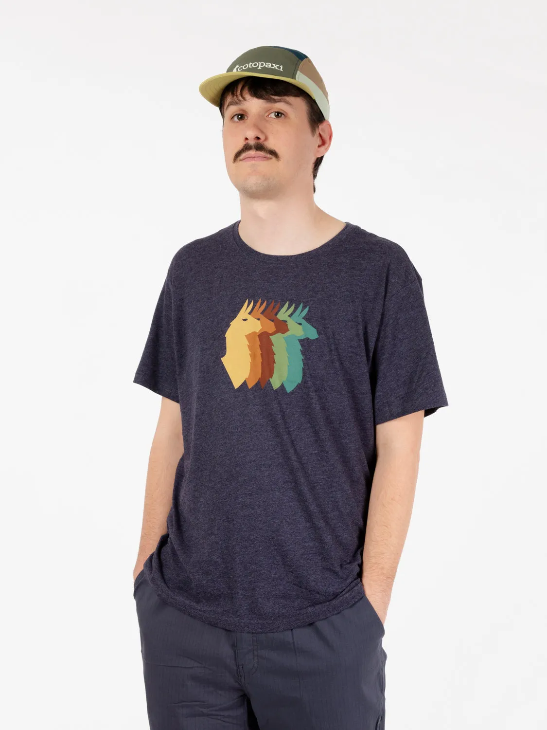 Llama Sequence T-shirt maritime