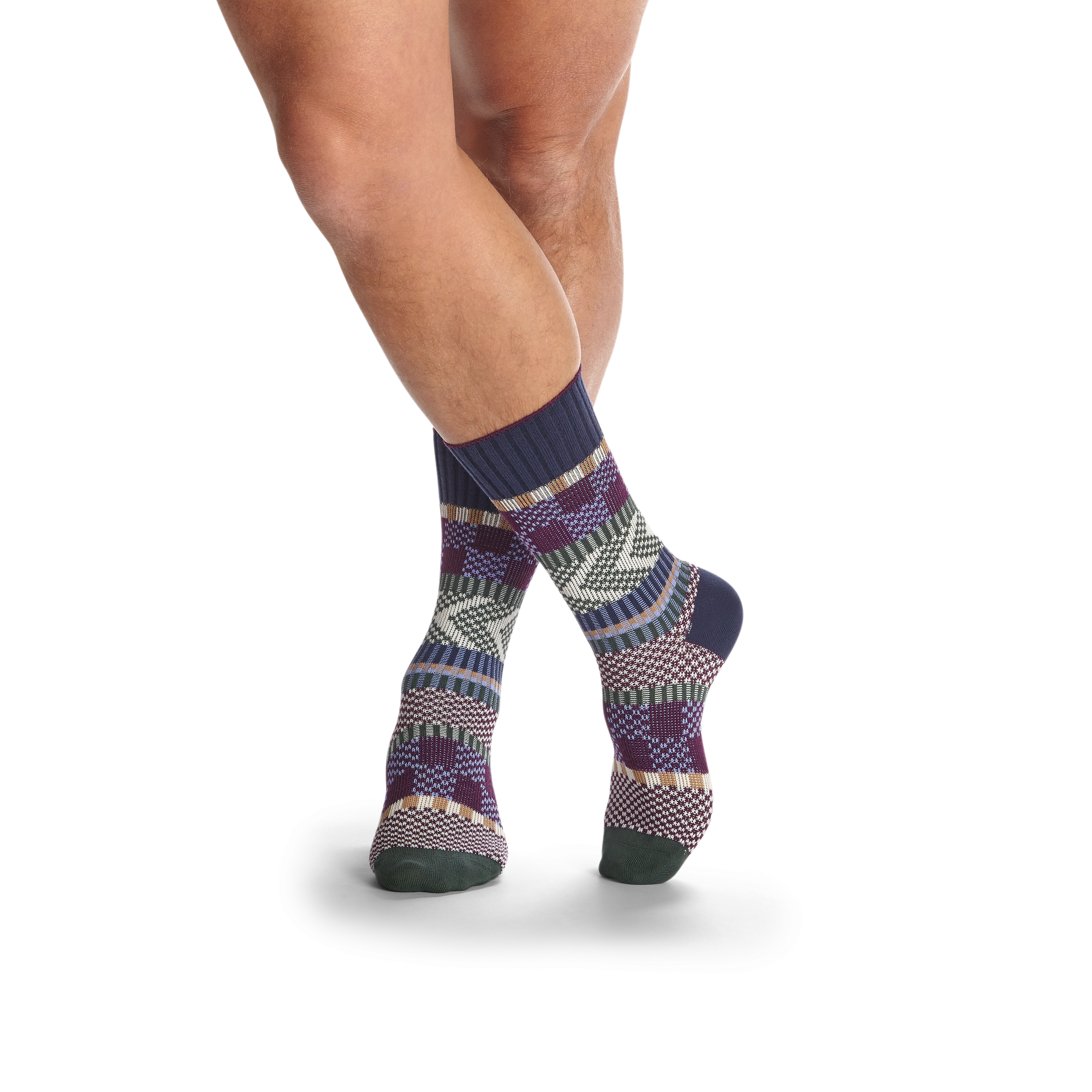 Men's Textured Lightweight Calf Socks